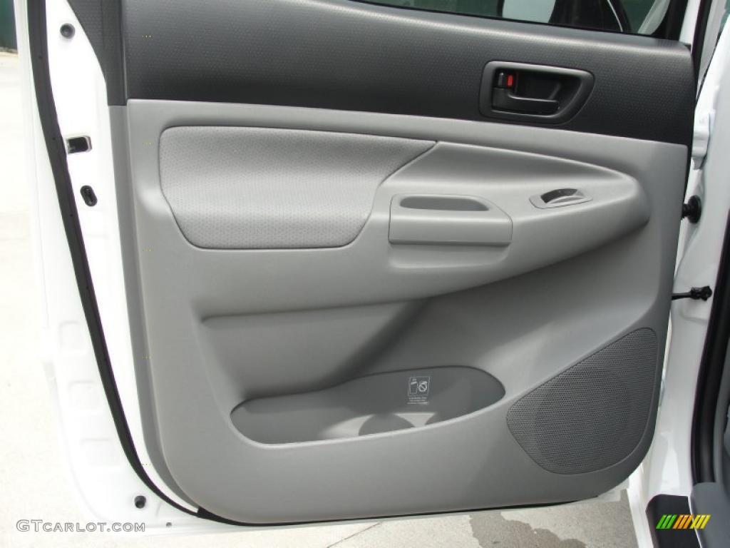 2011 Toyota Tacoma SR5 PreRunner Double Cab Graphite Gray Door Panel Photo #47823095