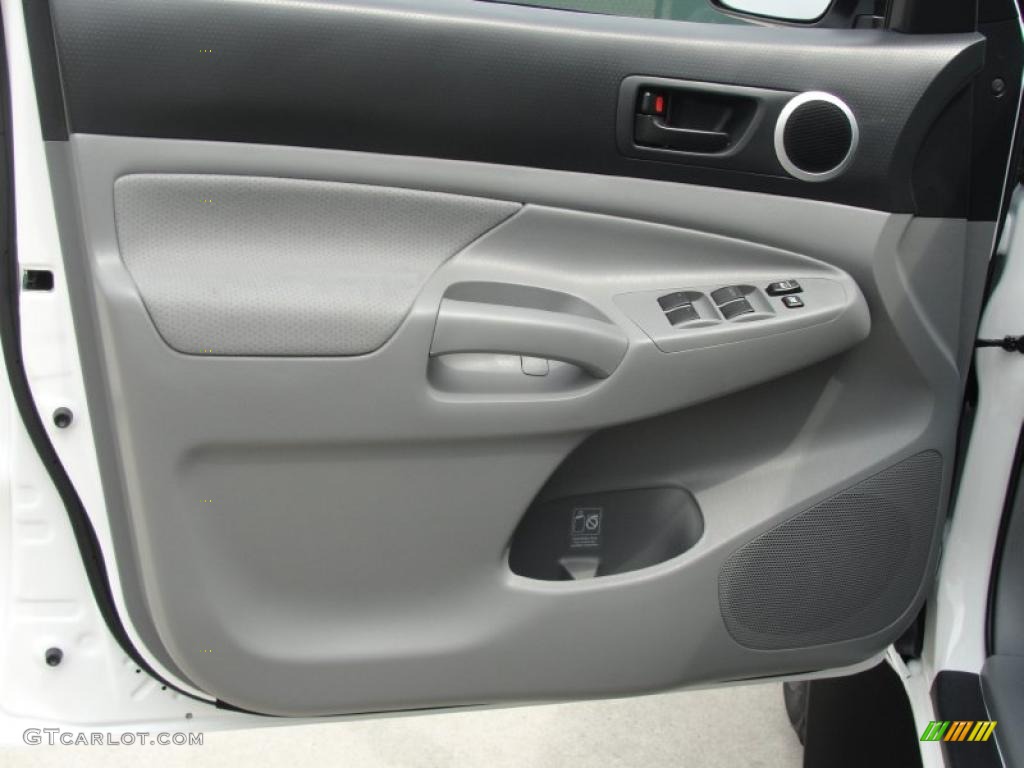 2011 Toyota Tacoma SR5 PreRunner Double Cab Graphite Gray Door Panel Photo #47823140