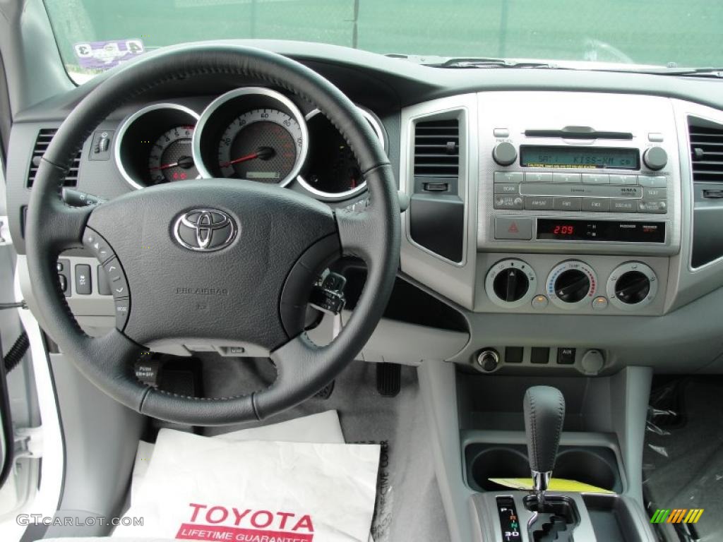 2011 Toyota Tacoma SR5 PreRunner Double Cab Graphite Gray Dashboard Photo #47823173