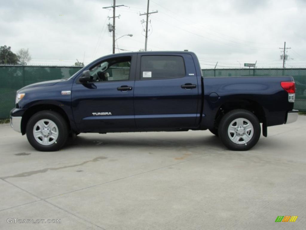 2011 Tundra SR5 CrewMax - Nautical Blue / Graphite Gray photo #6