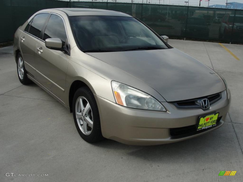 2003 Accord EX Sedan - Desert Mist Metallic / Ivory photo #1