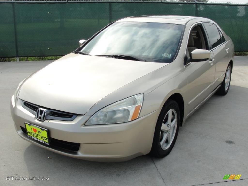 2003 Accord EX Sedan - Desert Mist Metallic / Ivory photo #7