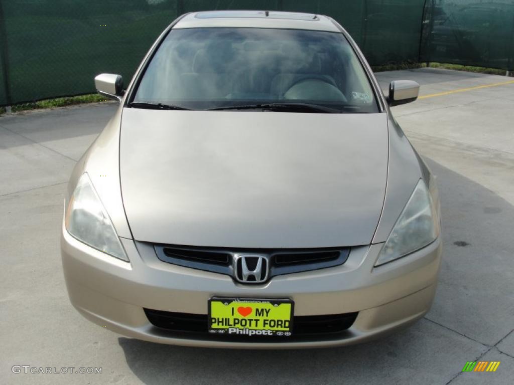 2003 Accord EX Sedan - Desert Mist Metallic / Ivory photo #8