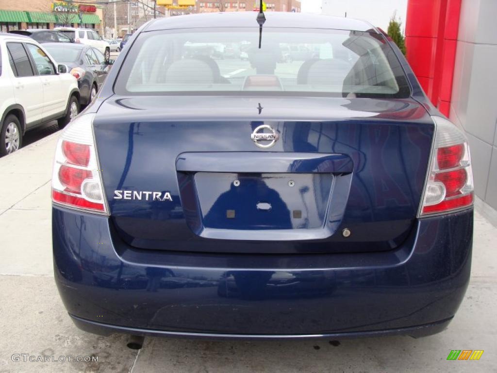 2008 Sentra 2.0 S - Blue Onyx / Charcoal/Steel photo #6