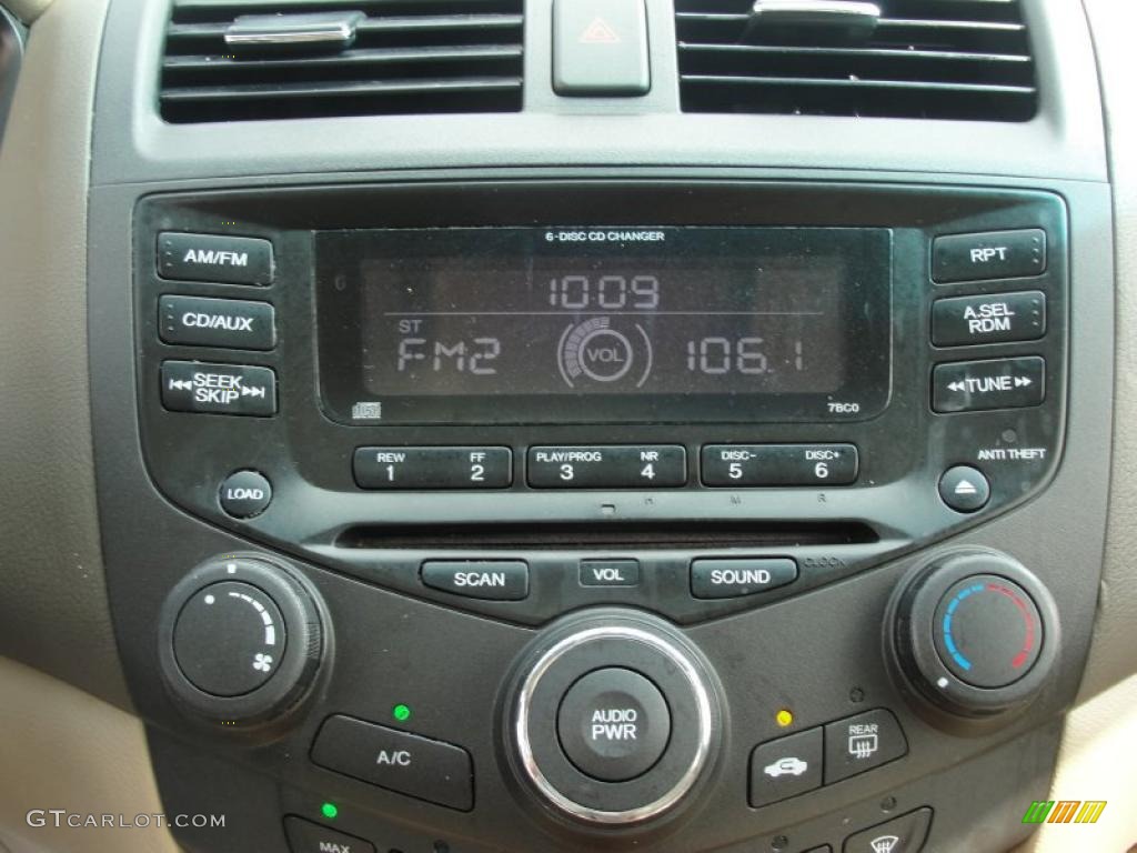 2003 Accord EX Sedan - Desert Mist Metallic / Ivory photo #38