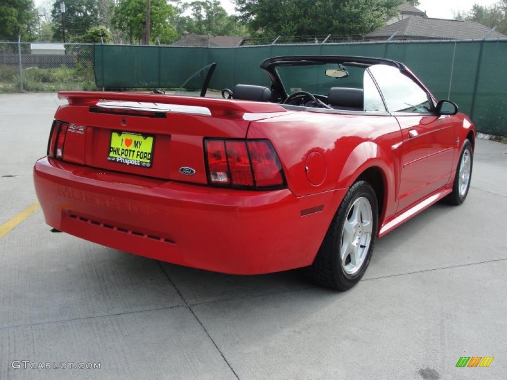 2003 Torch Red Ford Mustang V6 Convertible #47767219 Photo #3 