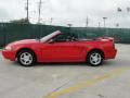 2003 Torch Red Ford Mustang V6 Convertible  photo #6