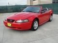 2003 Torch Red Ford Mustang V6 Convertible  photo #7