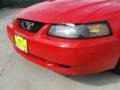 2003 Torch Red Ford Mustang V6 Convertible  photo #13