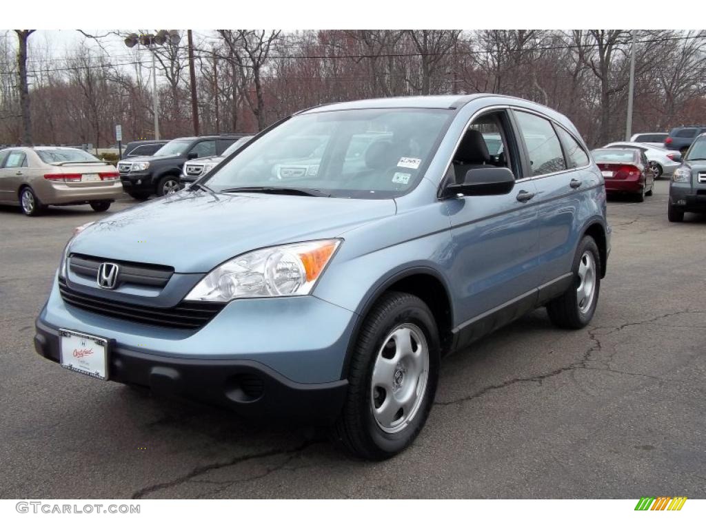 2008 CR-V LX 4WD - Glacier Blue Metallic / Gray photo #2