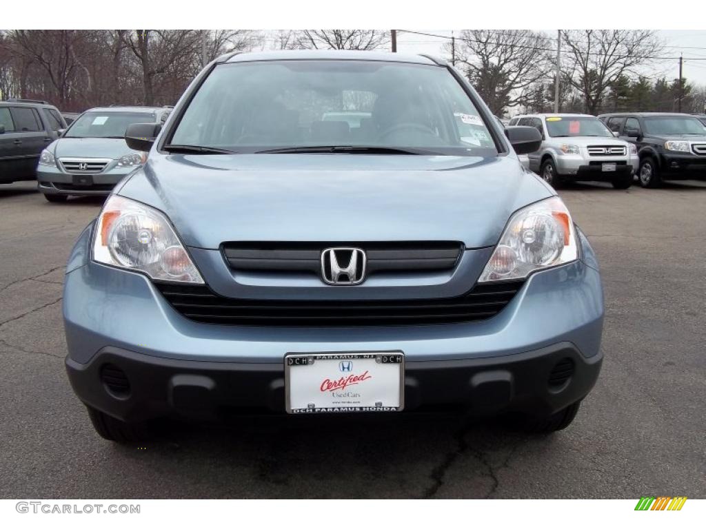 2008 CR-V LX 4WD - Glacier Blue Metallic / Gray photo #3