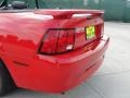 2003 Torch Red Ford Mustang V6 Convertible  photo #29