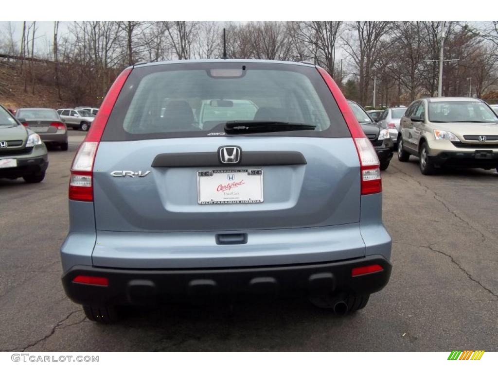 2008 CR-V LX 4WD - Glacier Blue Metallic / Gray photo #7