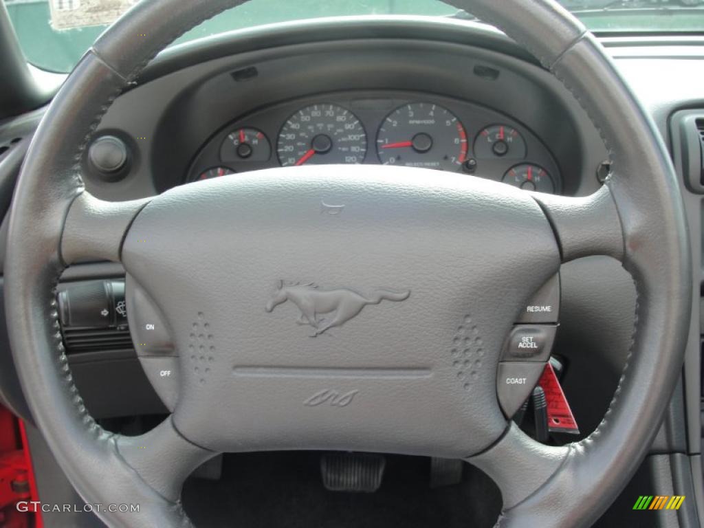 2003 Mustang V6 Convertible - Torch Red / Dark Charcoal photo #48