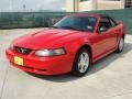 2003 Torch Red Ford Mustang V6 Convertible  photo #52