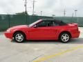 2003 Torch Red Ford Mustang V6 Convertible  photo #53