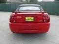 2003 Torch Red Ford Mustang V6 Convertible  photo #54