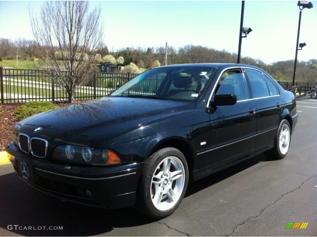 2003 5 Series 540i Sedan - Jet Black / Black photo #1