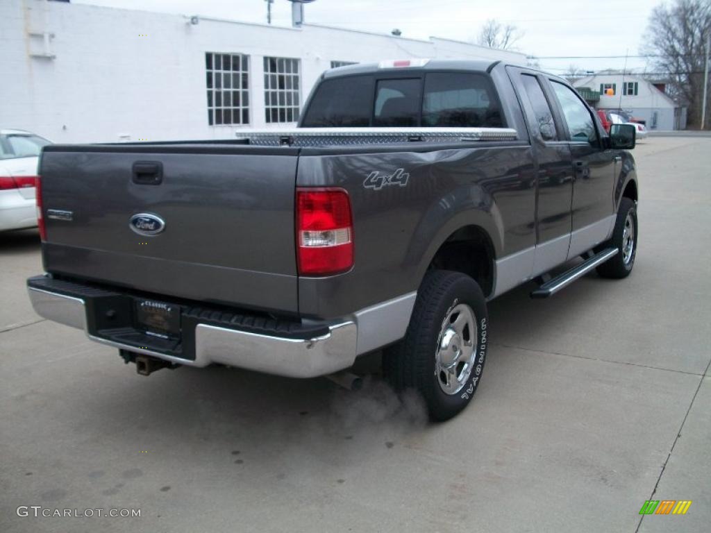 2005 F150 XLT SuperCab 4x4 - Dark Shadow Grey Metallic / Medium Flint Grey photo #5