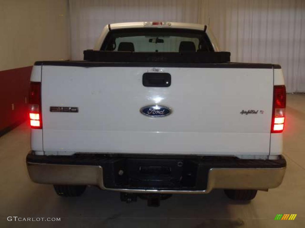 2004 F150 XL Regular Cab - Oxford White / Dark Flint photo #4