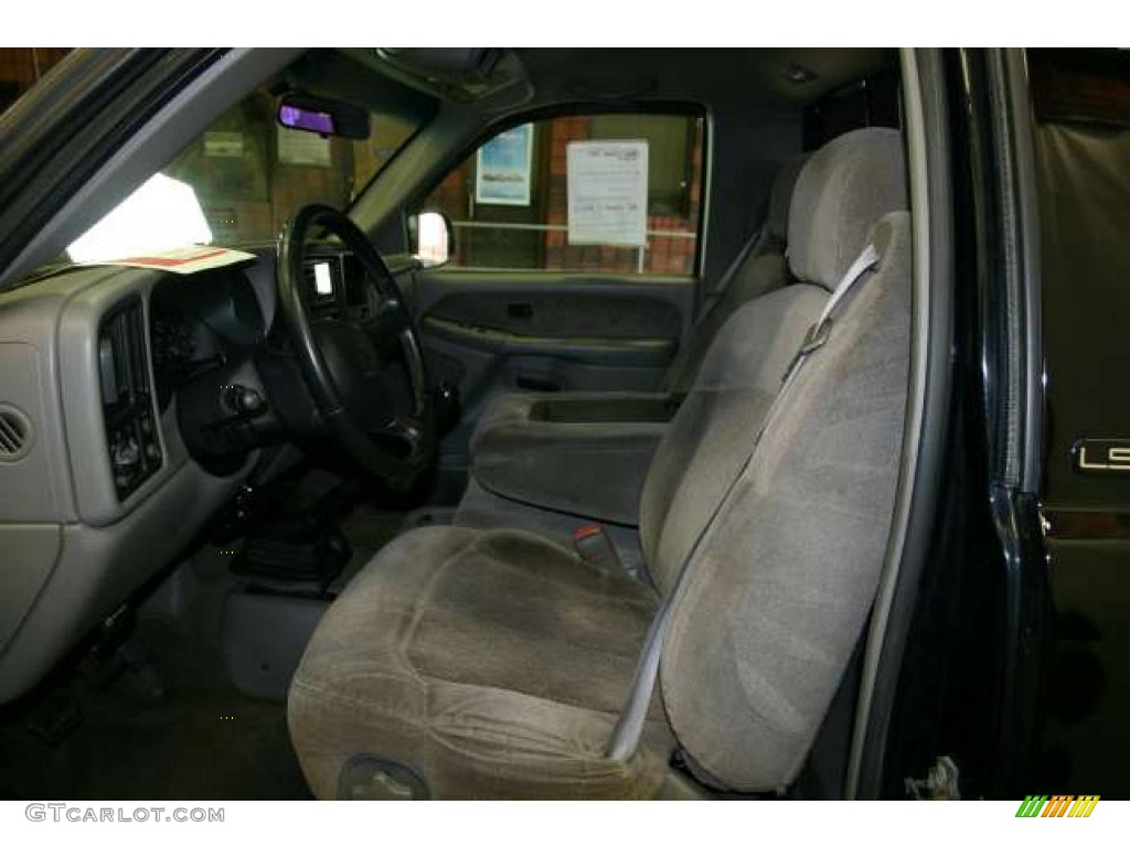 2000 Silverado 2500 LS Regular Cab 4x4 - Onyx Black / Medium Gray photo #4