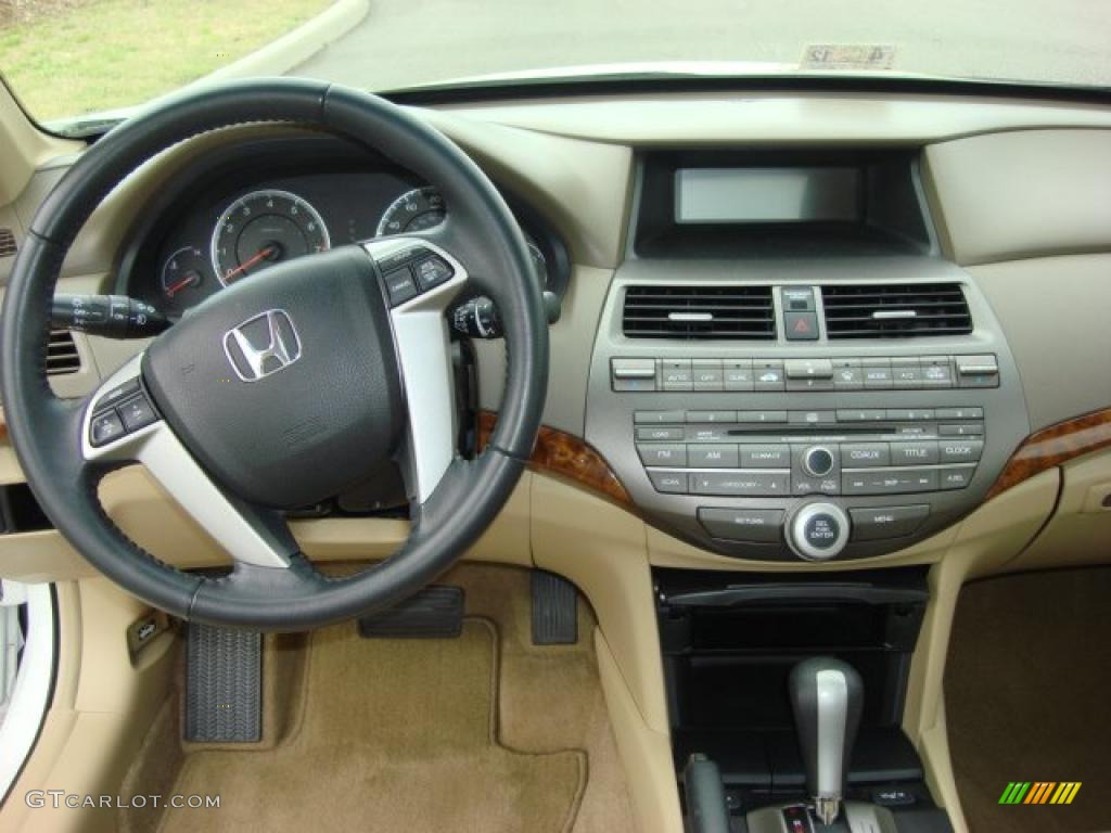 2008 Honda Accord EX-L V6 Sedan Ivory Dashboard Photo #47833664