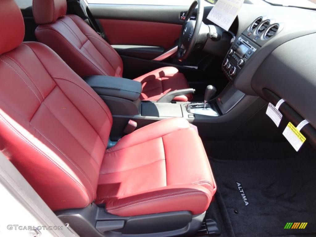 Red Interior 2011 Nissan Altima 2.5 S Coupe Photo #47834807