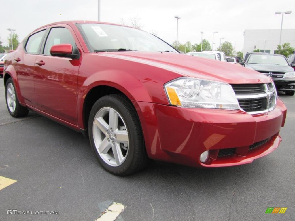 Inferno Red Crystal Pearl 2010 Dodge Avenger R/T Exterior Photo #47835989