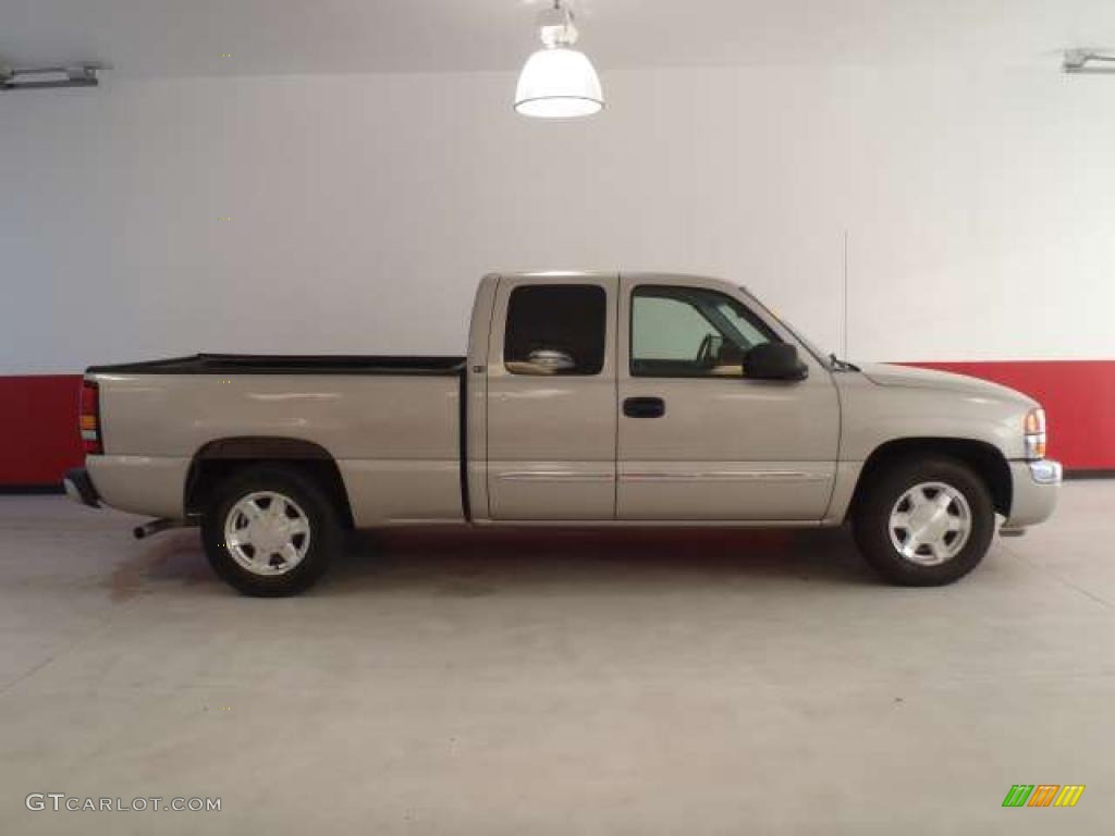 2006 Sierra 1500 SLE Extended Cab - Silver Birch Metallic / Dark Pewter photo #2