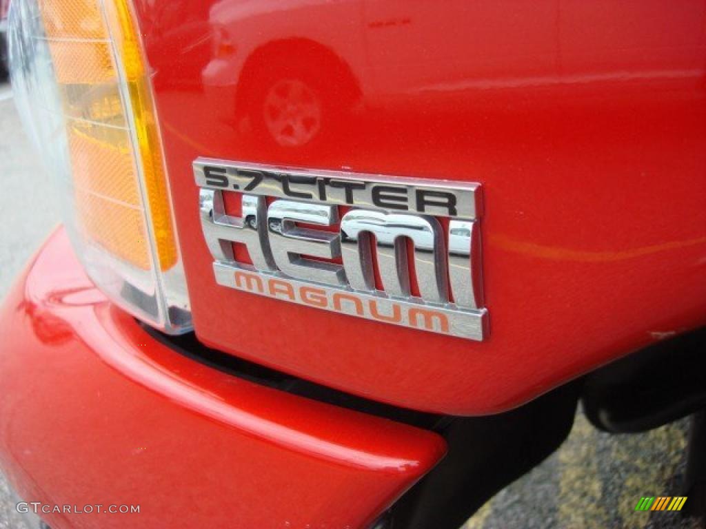 2005 Ram 1500 SLT Quad Cab 4x4 - Flame Red / Dark Slate Gray photo #27