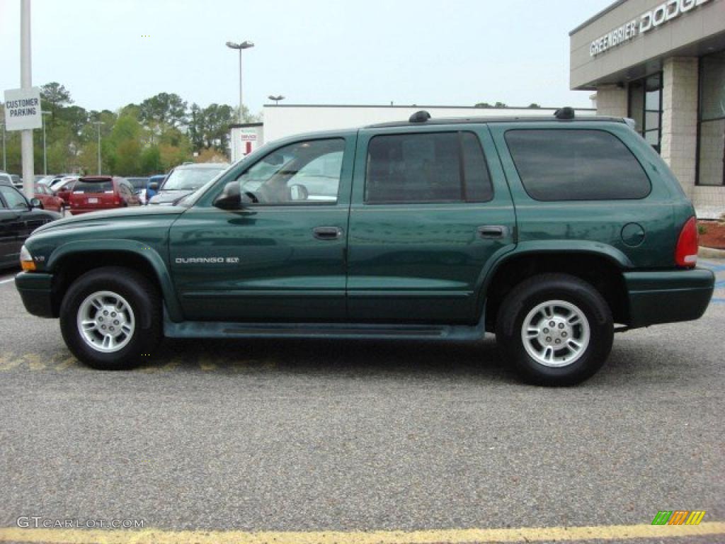 2000 Durango SLT - Forest Green Pearl / Camel photo #3