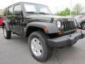 2011 Natural Green Pearl Jeep Wrangler Unlimited Sport 4x4  photo #4