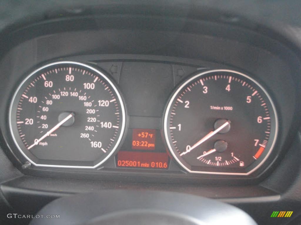 2009 1 Series 128i Coupe - Space Grey Metallic / Coral Red Boston Leather photo #12