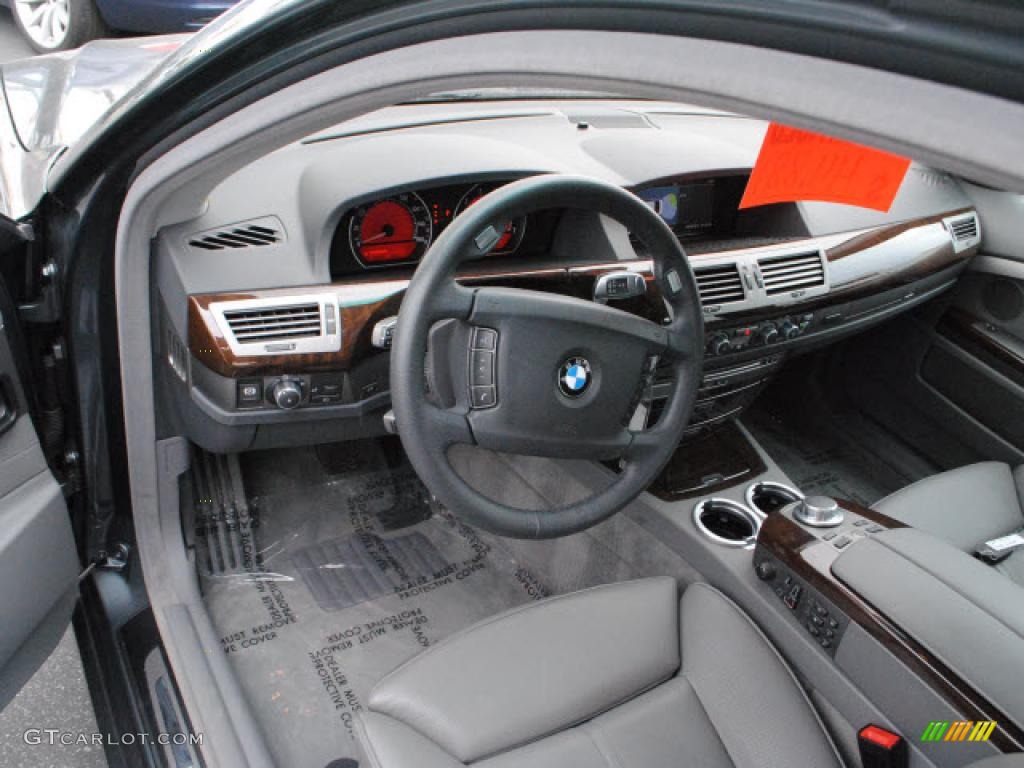 2008 7 Series 750Li Sedan - Titanium Grey Metallic / Flannel Grey photo #14