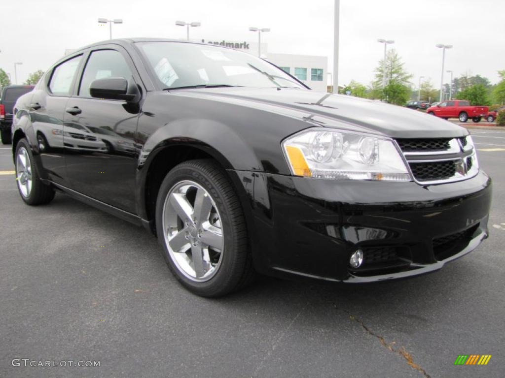 Black 2011 Dodge Avenger Lux Exterior Photo #47838353