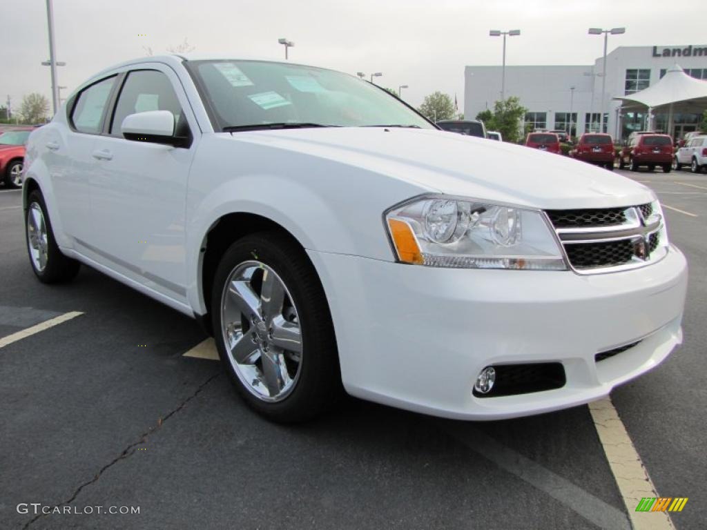 Bright White 2011 Dodge Avenger Lux Exterior Photo #47838564