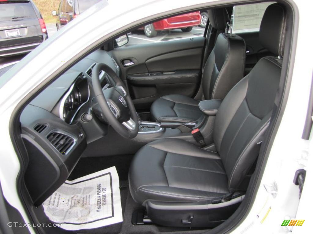 Black Interior 2011 Dodge Avenger Lux Photo #47838596