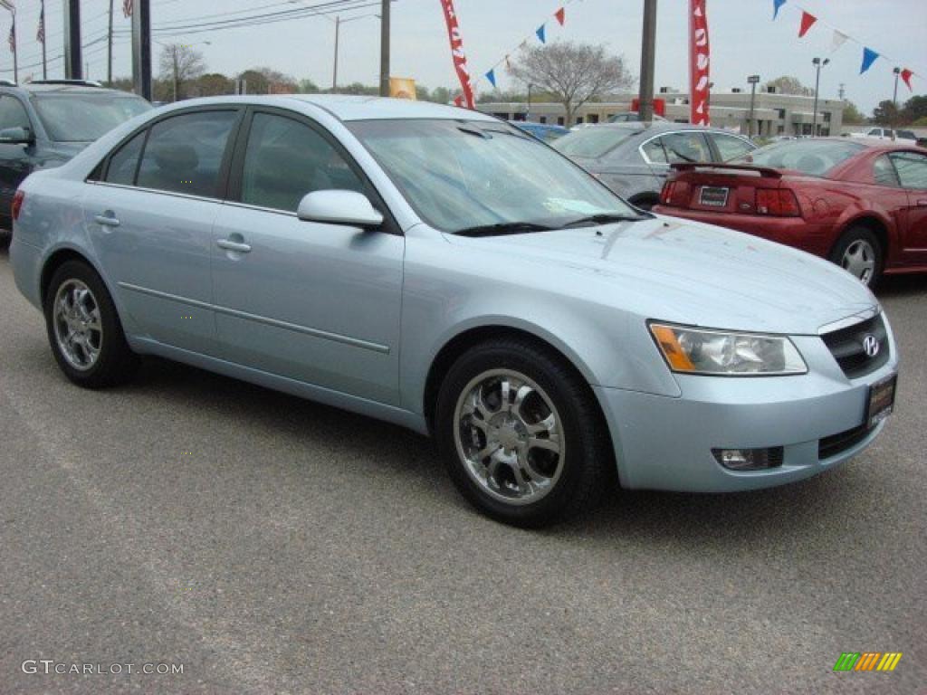 2006 Sonata GLS V6 - Silver Blue Metallic / Gray photo #8