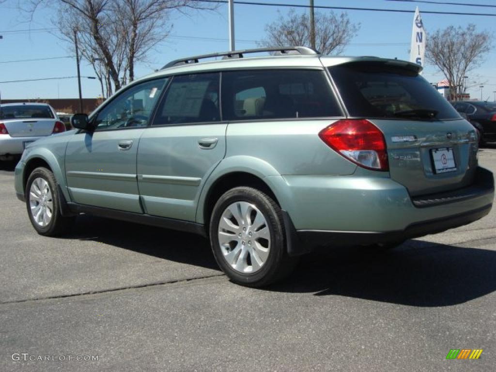 2009 Outback 2.5i Limited Wagon - Seacrest Green Metallic / Warm Ivory photo #6