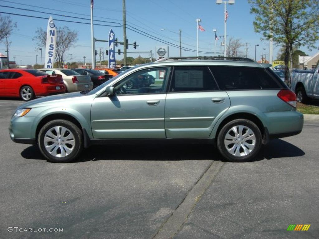 2009 Outback 2.5i Limited Wagon - Seacrest Green Metallic / Warm Ivory photo #7