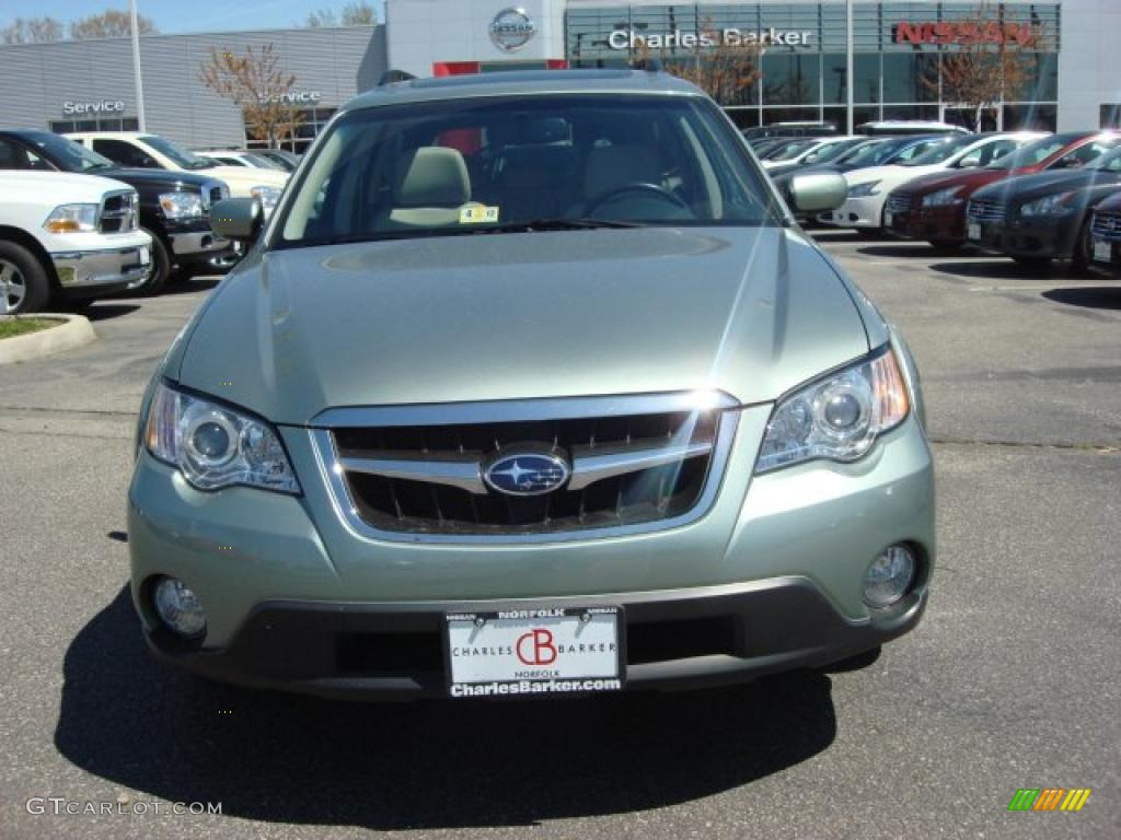 2009 Outback 2.5i Limited Wagon - Seacrest Green Metallic / Warm Ivory photo #9