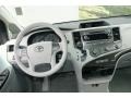 2011 Toyota Sienna Light Gray Interior Dashboard Photo