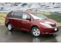 2011 Salsa Red Pearl Toyota Sienna LE  photo #1