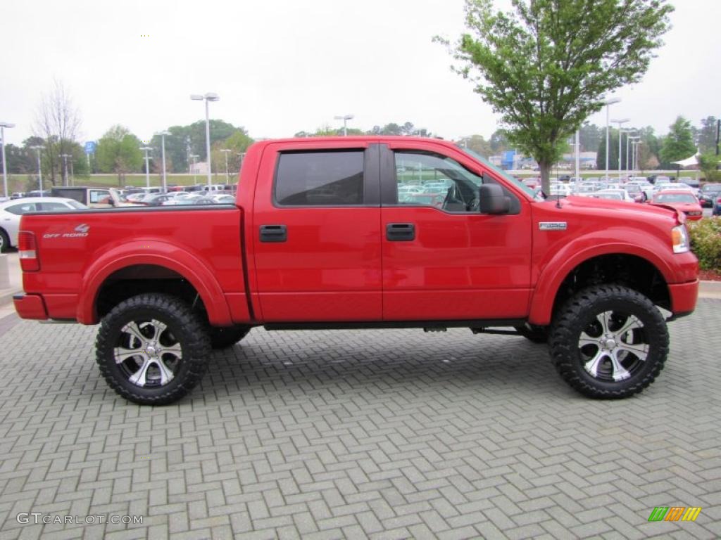 Bright Red 2008 Ford F150 FX4 SuperCrew 4x4 Exterior Photo #47841839