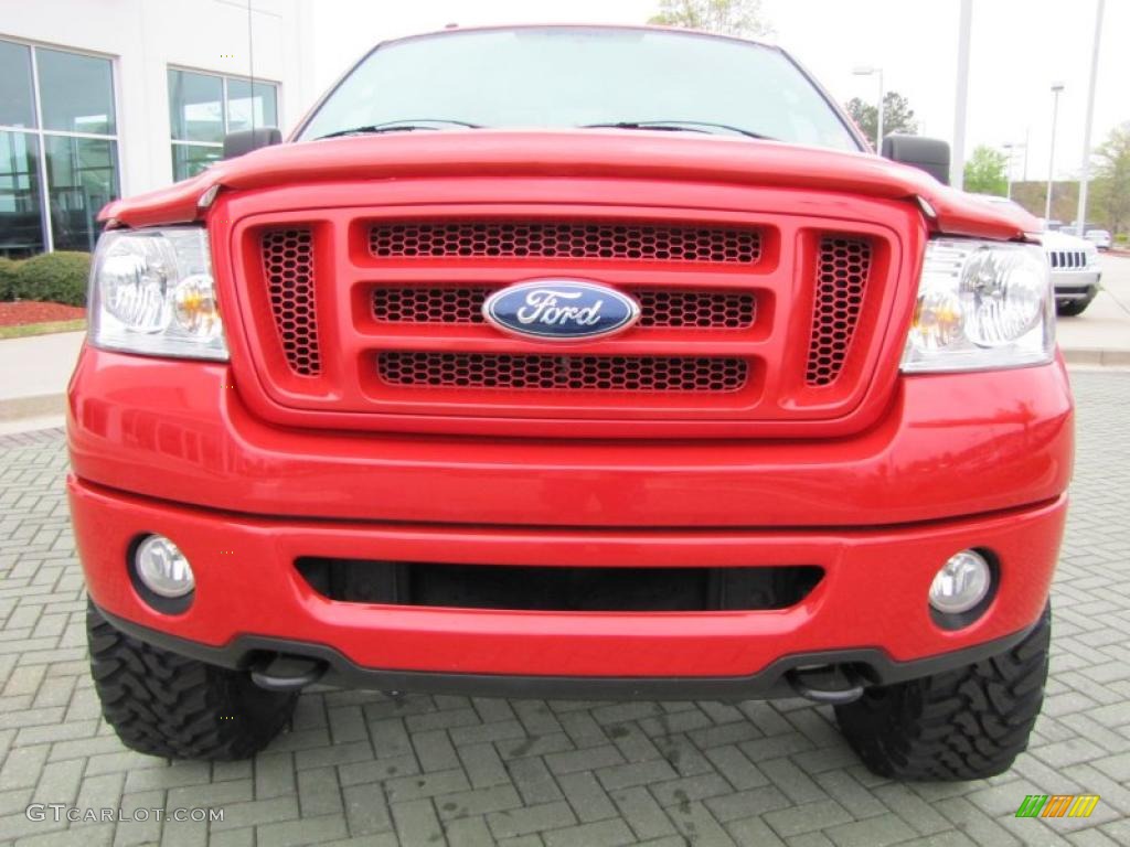 Bright Red 2008 Ford F150 FX4 SuperCrew 4x4 Exterior Photo #47841875