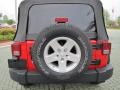 2010 Flame Red Jeep Wrangler Unlimited Sport  photo #4