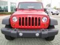 2010 Flame Red Jeep Wrangler Unlimited Sport  photo #8