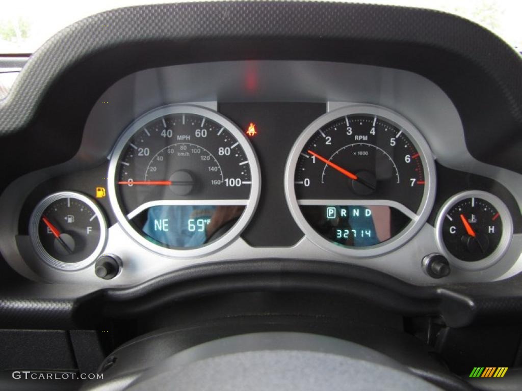 2010 Jeep Wrangler Unlimited Sport Gauges Photo #47842586
