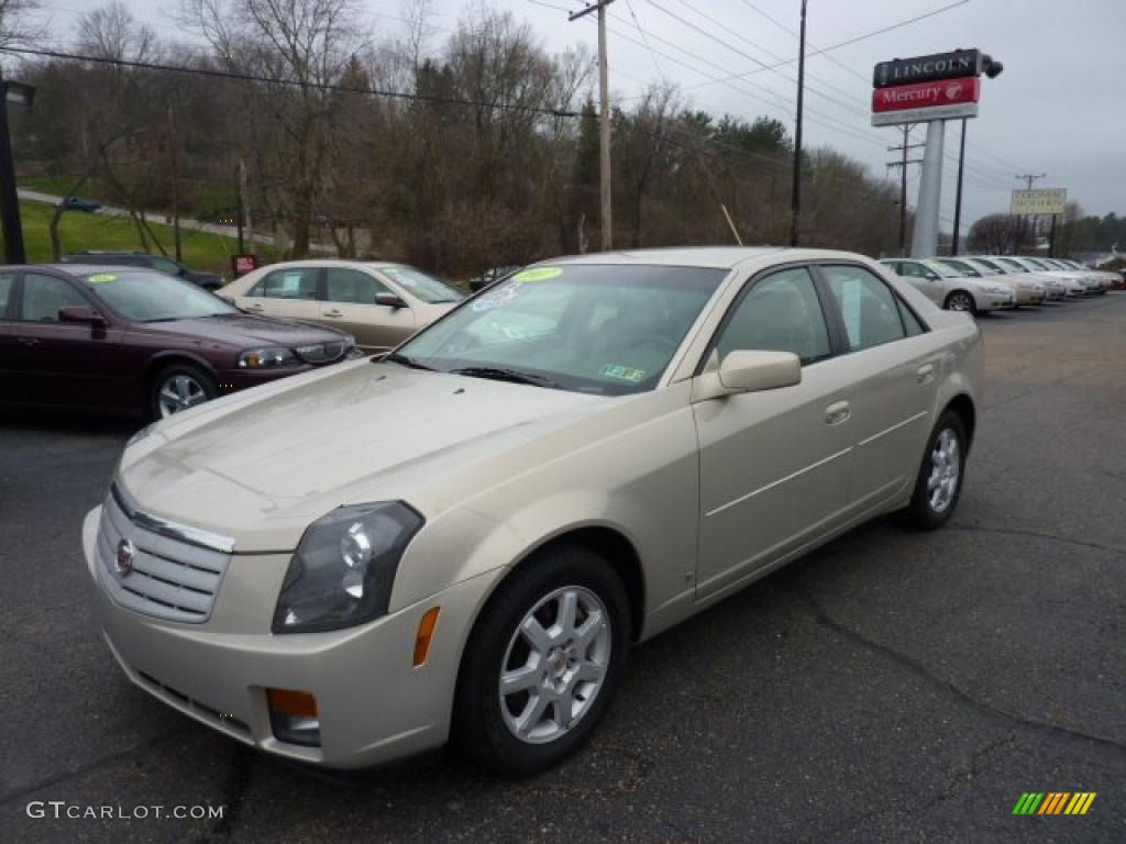 2007 CTS Sport Sedan - Gold Mist / Cashmere photo #1