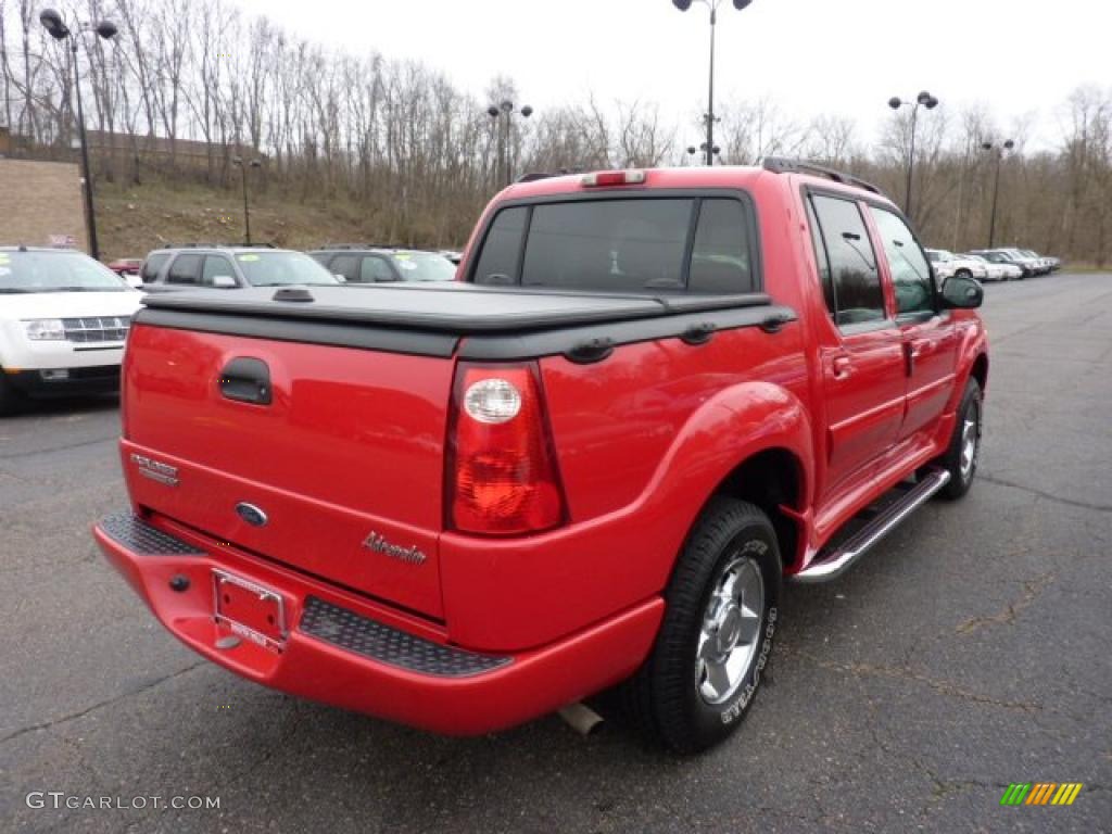 2005 Explorer Sport Trac XLT 4x4 - Bright Red / Medium Dark Flint photo #4